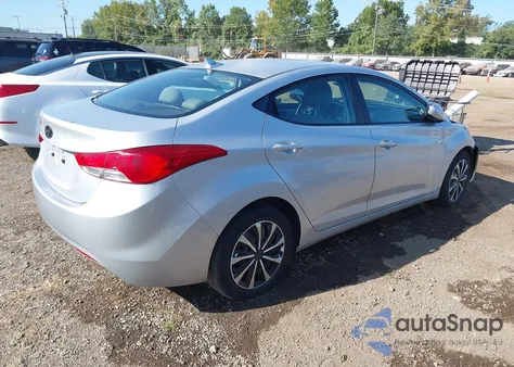 2012 Hyundai Elantra Gls from USA, damaged, VIN 5NPDH4AE9CH076948